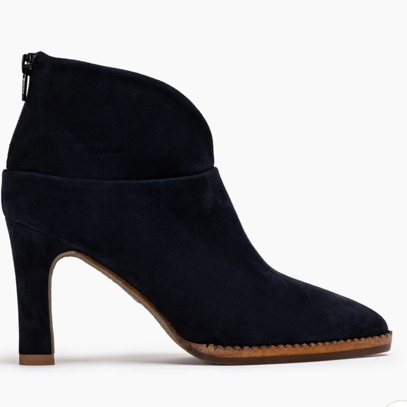 Jon Josef Navy Suede Ankle Cuff Bootie Size 5.5 - Picture 7 of 9